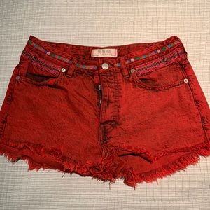 Free People denim shorts. Like new.